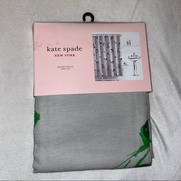 kate spade Bath New Kate Spade Willow Court Gray Floral Shower